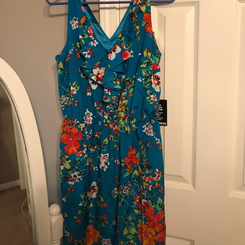 New Express Floral Spring Dress