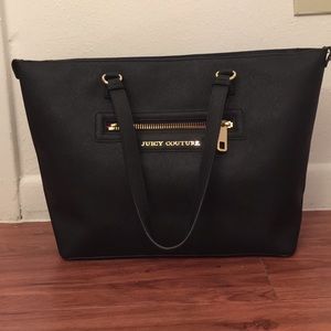 Black leather Juicy Couture bag