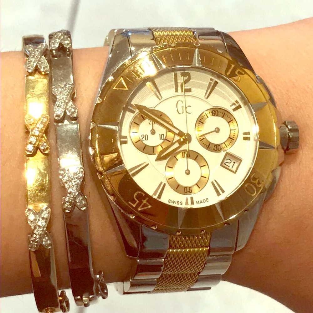 Authentic two tone Guess Collection watch!!