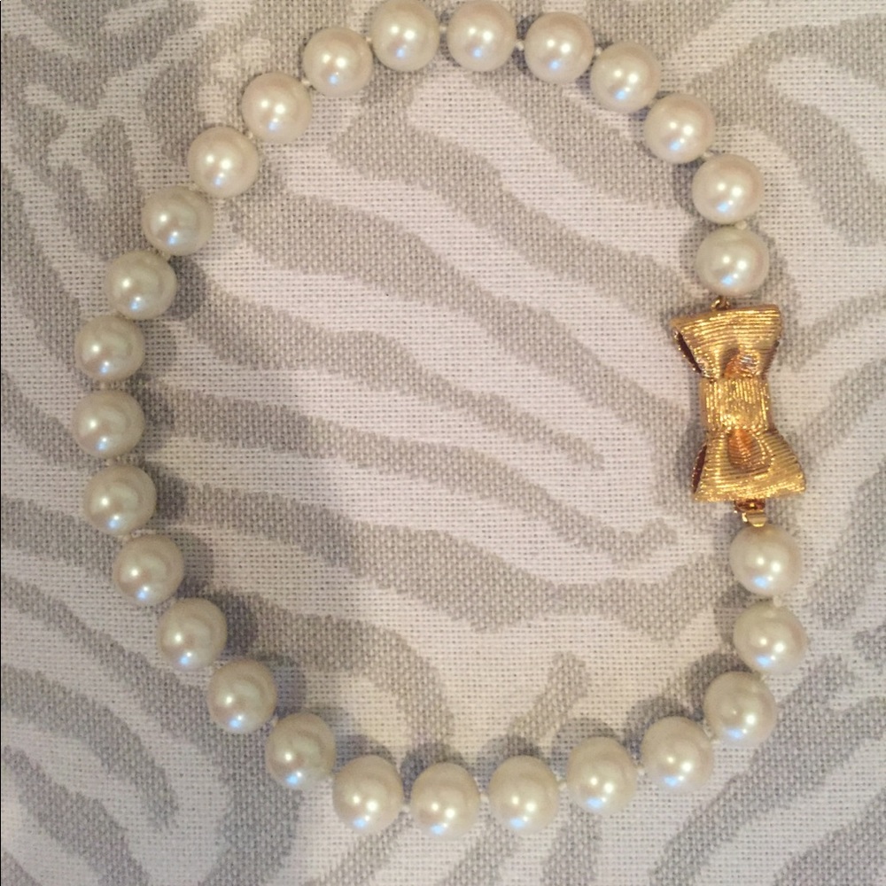 Kate spade pearl & bow necklace
