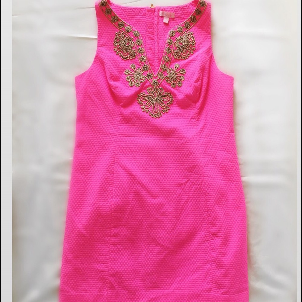 Lilly Pulitzer Hot Pink 'Gabby' Shift Dress