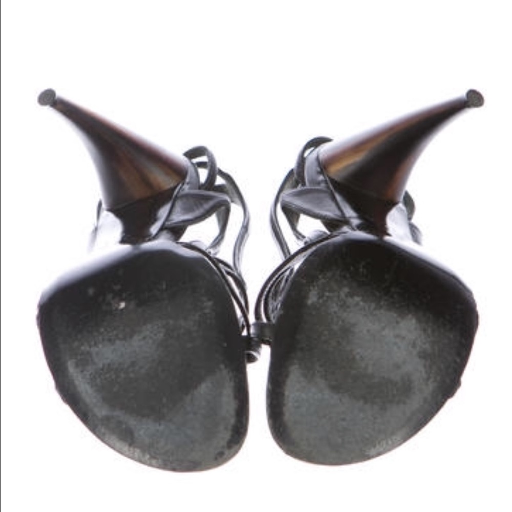 Rare ☠️Alexander McQueen Multistrap Brushed Heels - Picture 5 of 5