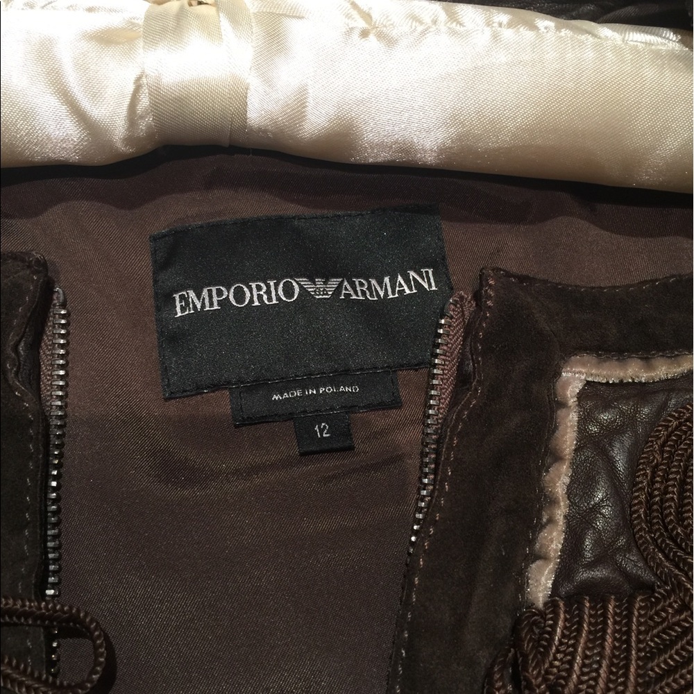 Emporia Armani genuine leather jacket - Picture 6 of 8