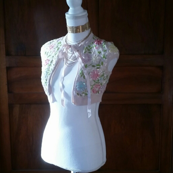 Nanette Lepore sequin capelet XS - Picture 2 of 3