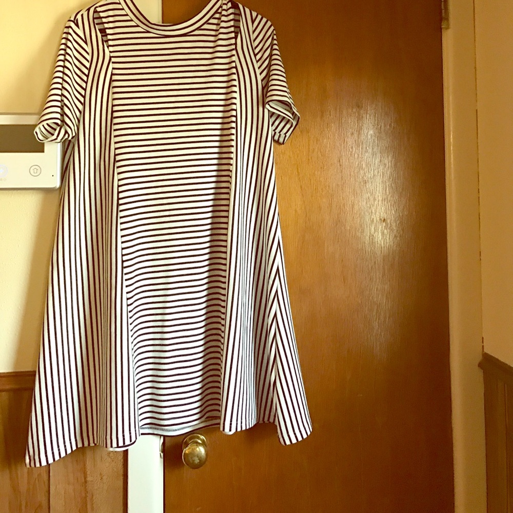 A line ribbed dress