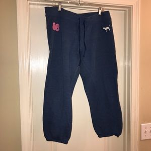 Victoria's Secret PINK crop/capri lounge pants