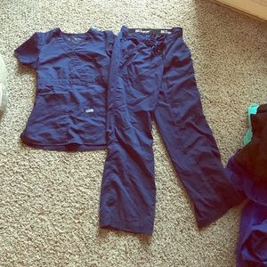 Grey's Anatomy scrub set xs