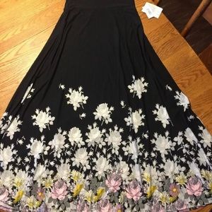 Lularoe XS extra small dipped Floral roses maxi