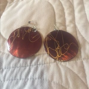 Brown and Gold earrings!