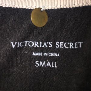 Victoria Secret black v-neck angel wings