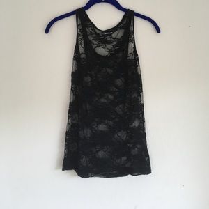 Black halter tank top