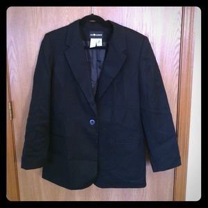 Black wool blazer