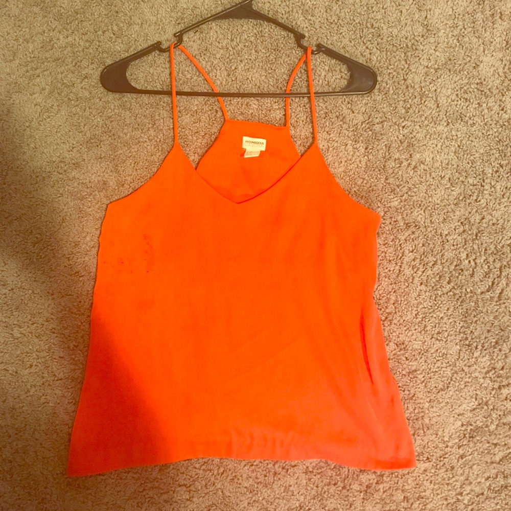 H&M Orange Satin Camisole