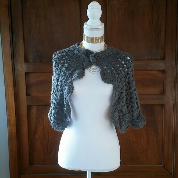 H&M capelet, gray, one size - Picture 2 of 3