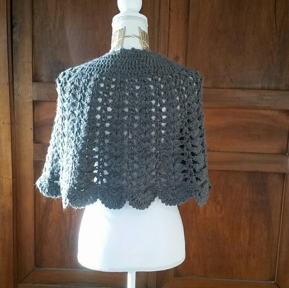 H&M capelet, gray, one size - Picture 3 of 3
