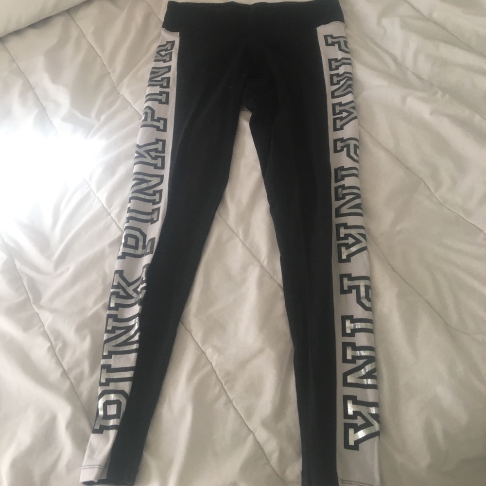 Victoria's Secret pink fashion show leggings
