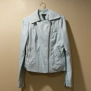 Light Blue Zip-Up Jacket