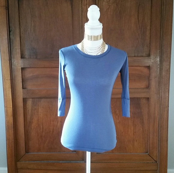 Aude Blue gray elbow sleeve t size 1 - Picture 1 of 3