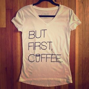 But First, Coffee ☕️ V Neck Tee