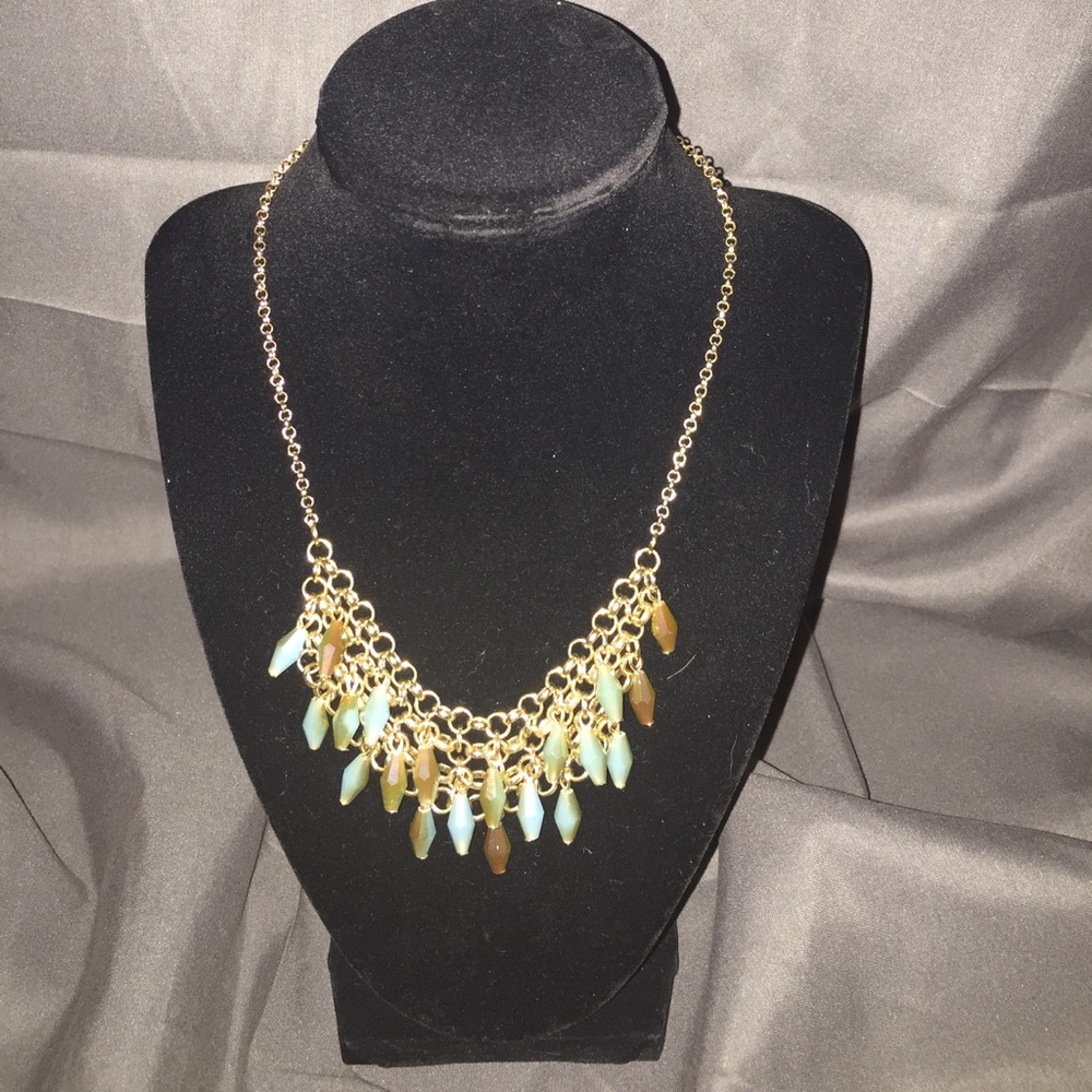 🌟B2G1F🌟 Iridescent blue and gold necklace