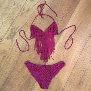 INDAH Crochet Fringe Bikini