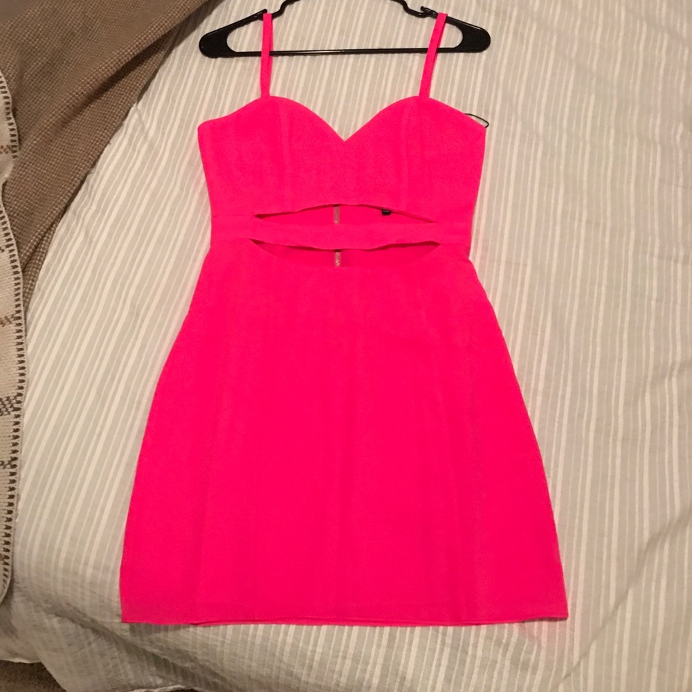 Naven NBD Hot pink cut out dress