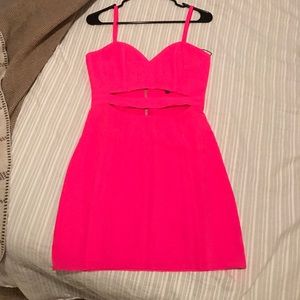 Naven NBD Hot pink cut out dress