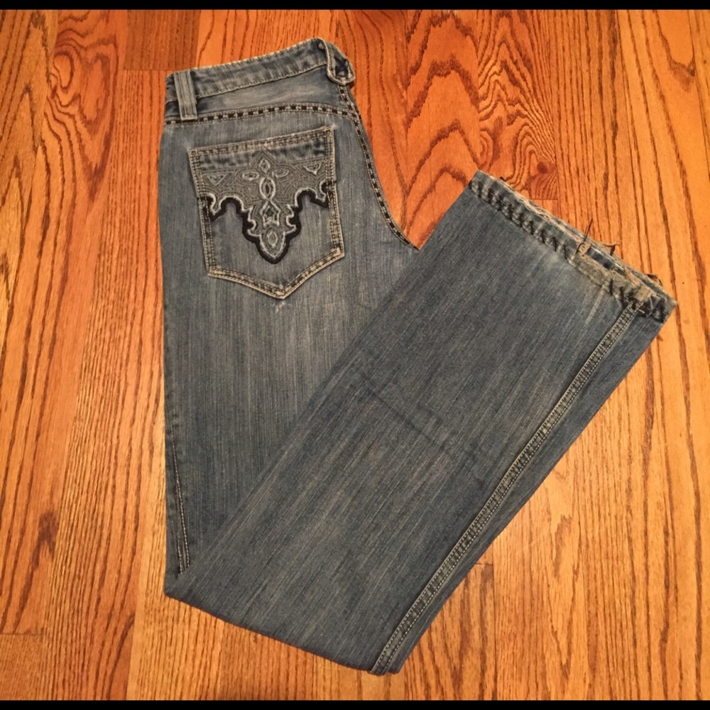 Antik Denim Embroidered Jeans