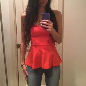 Closing TODAY ♦H&M Coral Tube Top