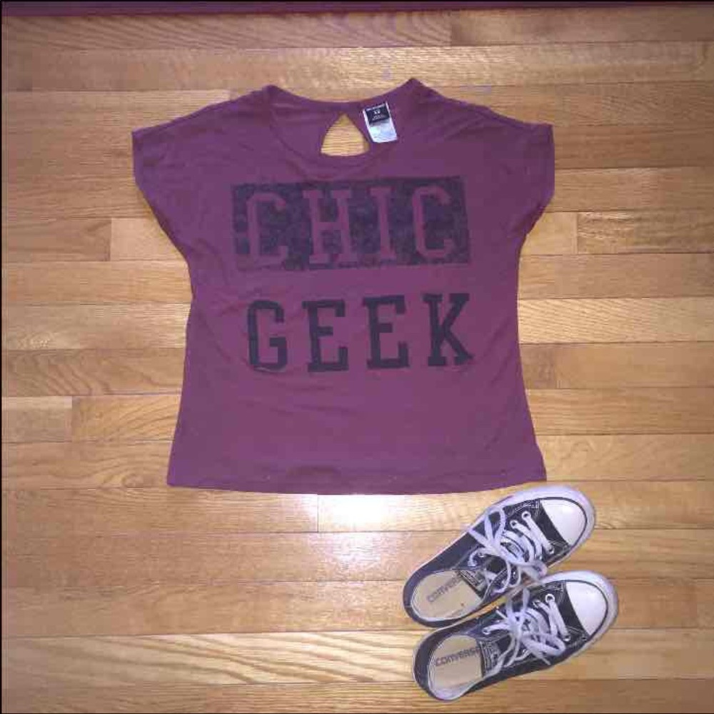 "Chic Geek" Crop Top
