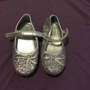 Silver Sequin dress shoes