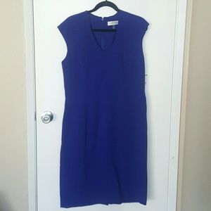 Kasper Royal Blue Sheath Dress ? Never Worn