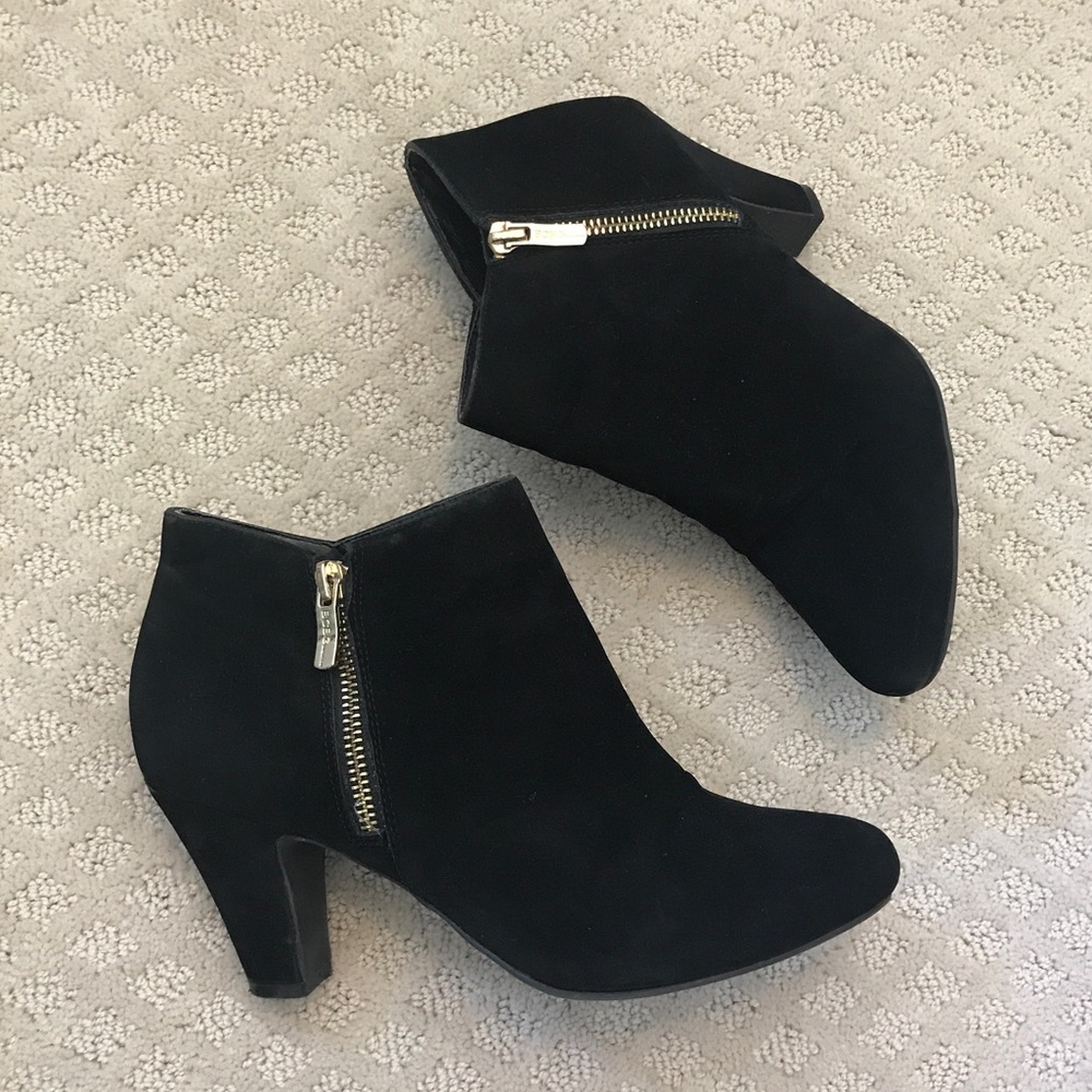 Black Suede BCBG Booties