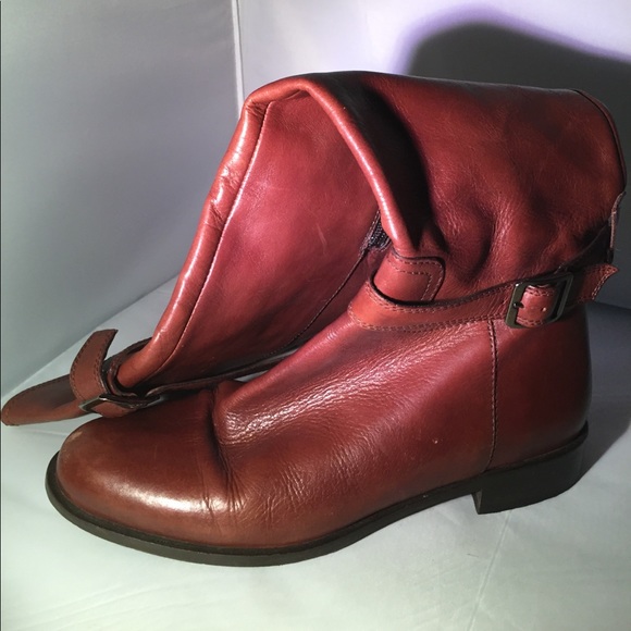 Knee-high real leather riding boots. - Picture 1 of 4