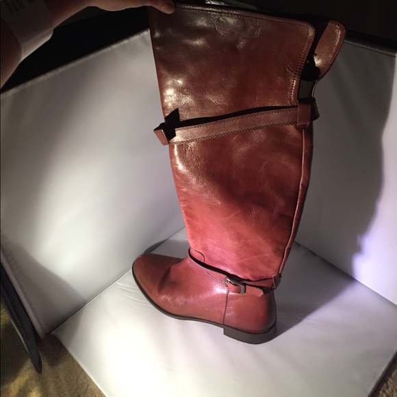 Knee-high real leather riding boots. - Picture 2 of 4