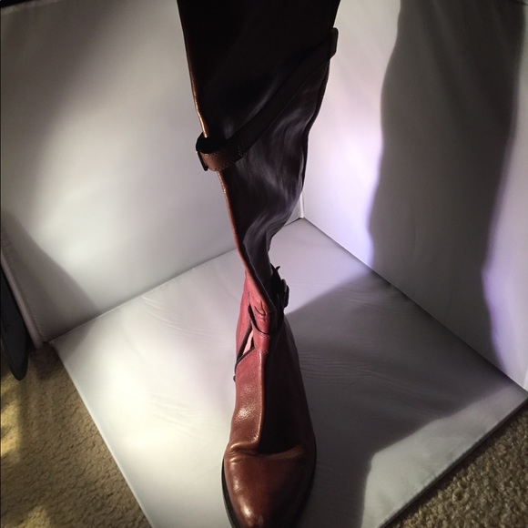Knee-high real leather riding boots. - Picture 3 of 4