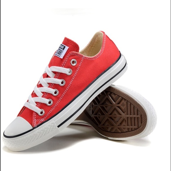 Red Converse All-Star Sneakers! NEW! - Picture 2 of 3