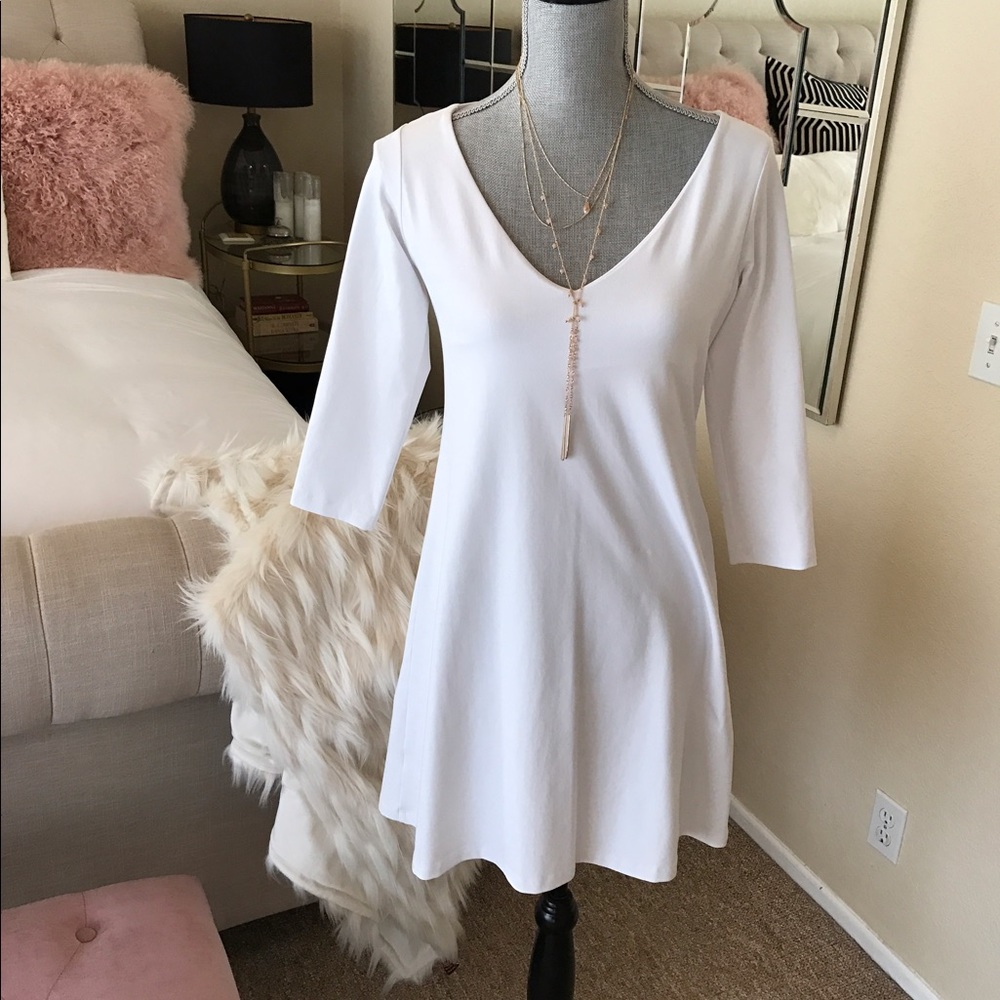 Small Susana Monaco Lycra and Nylon White Dress