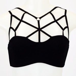Black Caged Bralette