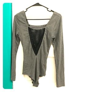 LF NWT Emma & Sam mesh insert bodysuit size S