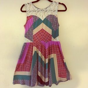 Pached SPING DRESS
