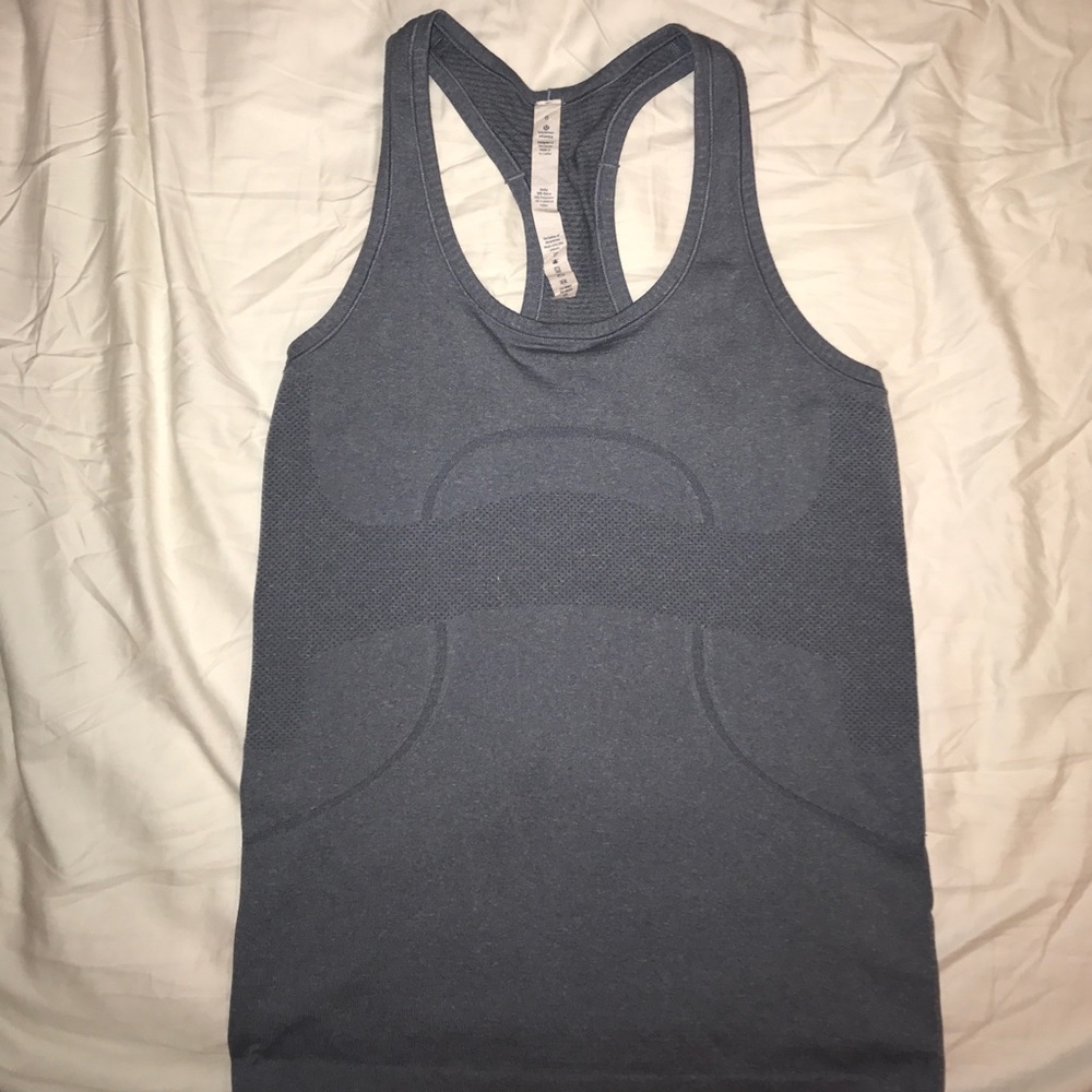 Light blue Razorback Lululemon tank top