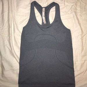 Light blue Razorback Lululemon tank top