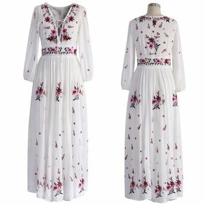 Floral Embroidered Dress