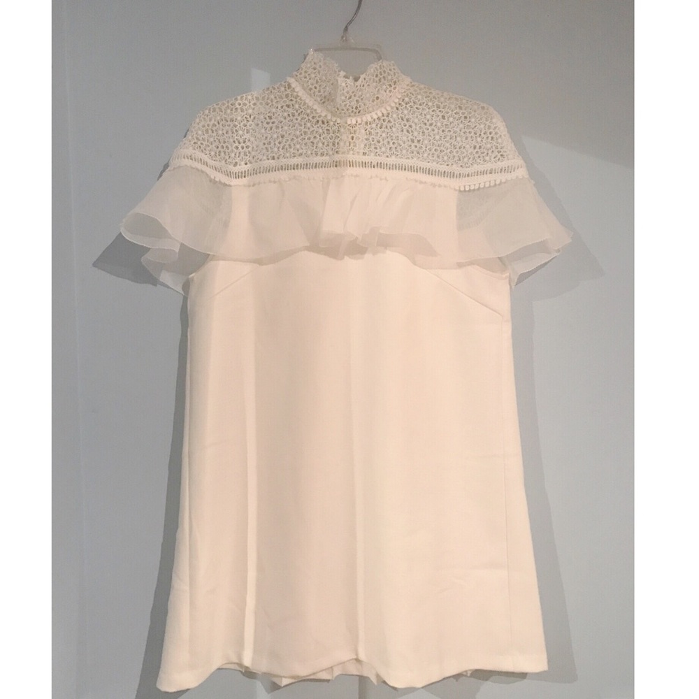 Beautiful white dress short