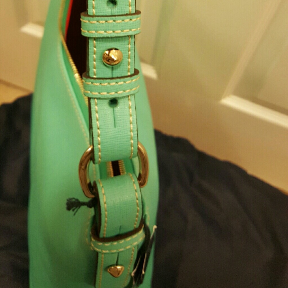 **SOLD**  Dooney & Bourke Seafoam Hobo EUC - Picture 2 of 8