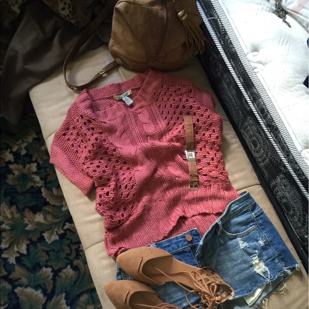 Love Change Pink Knitted Top