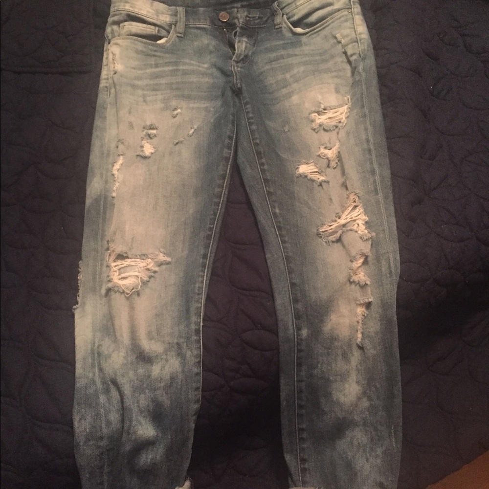 Blank NYC destroyed boyfriend jeans
