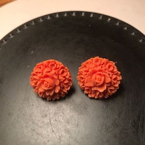 Coral earrings