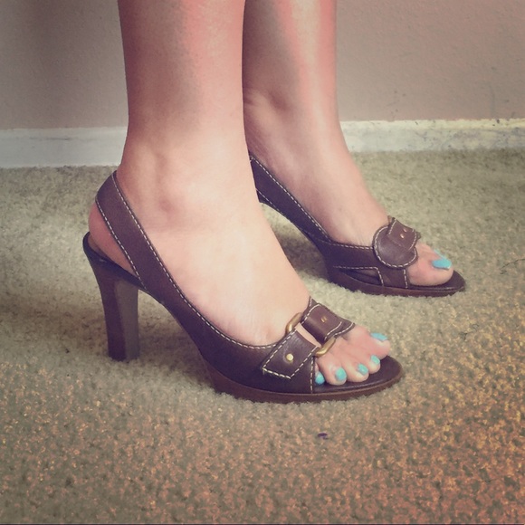 Franco Sarto Shoes - 🔴BOGO🔴 Brown Franco Sarto Slingback Heel Sandals